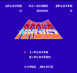 Argus title screen for Famicom